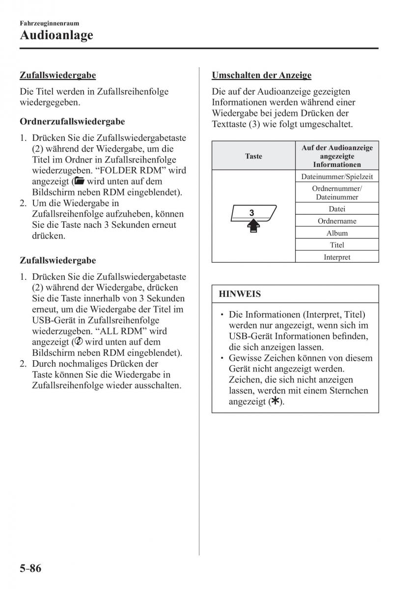 Mazda 3 III Handbuch / page 443