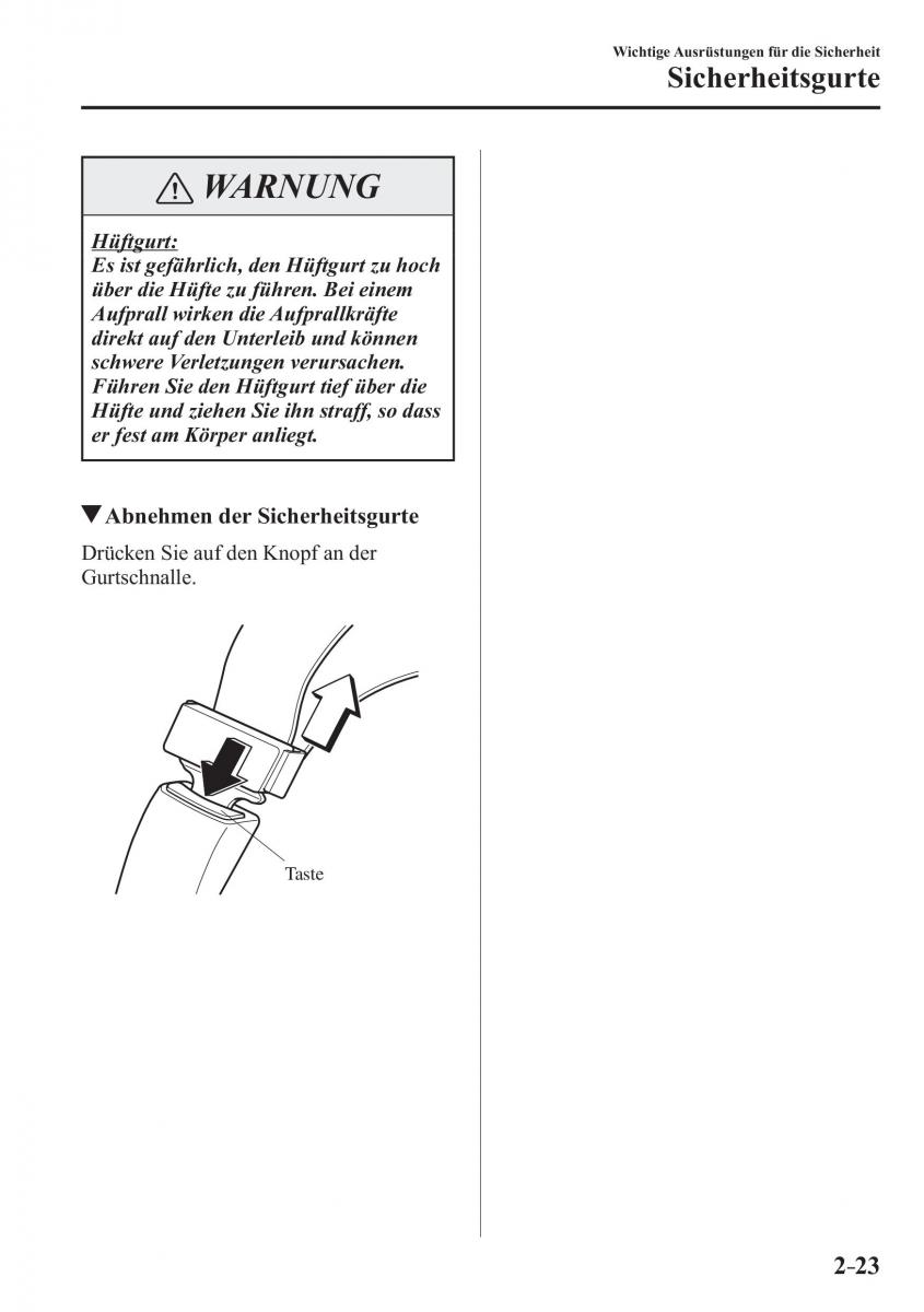 Mazda 3 III Handbuch / page 48