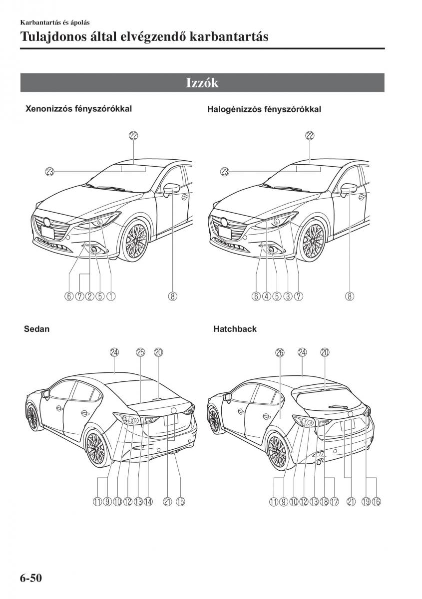 Mazda 3 III Kezelesi utmutato / page 546