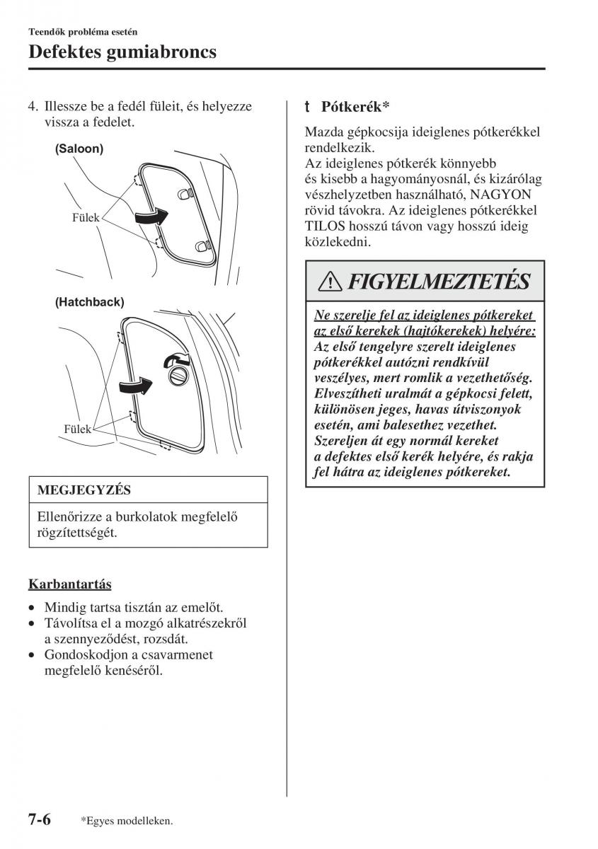 Mazda 3 III Kezelesi utmutato / page 582