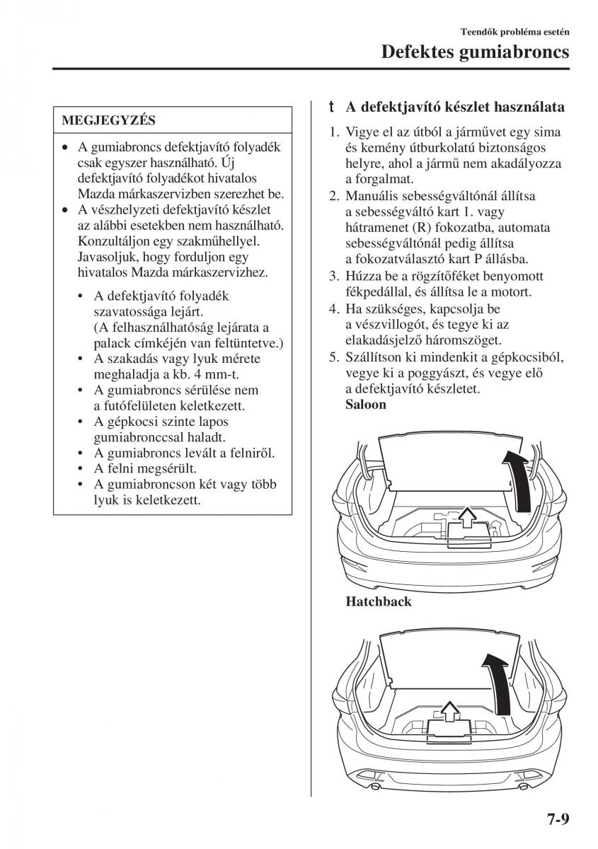 Mazda 3 III Kezelesi utmutato / page 585