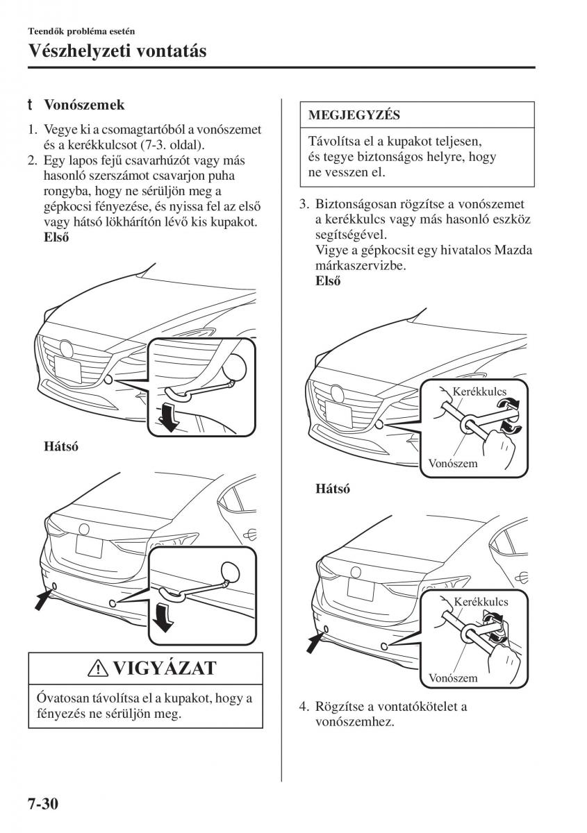 Mazda 3 III Kezelesi utmutato / page 606