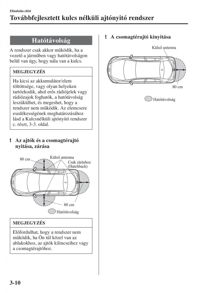 Mazda 3 III Kezelesi utmutato / page 88