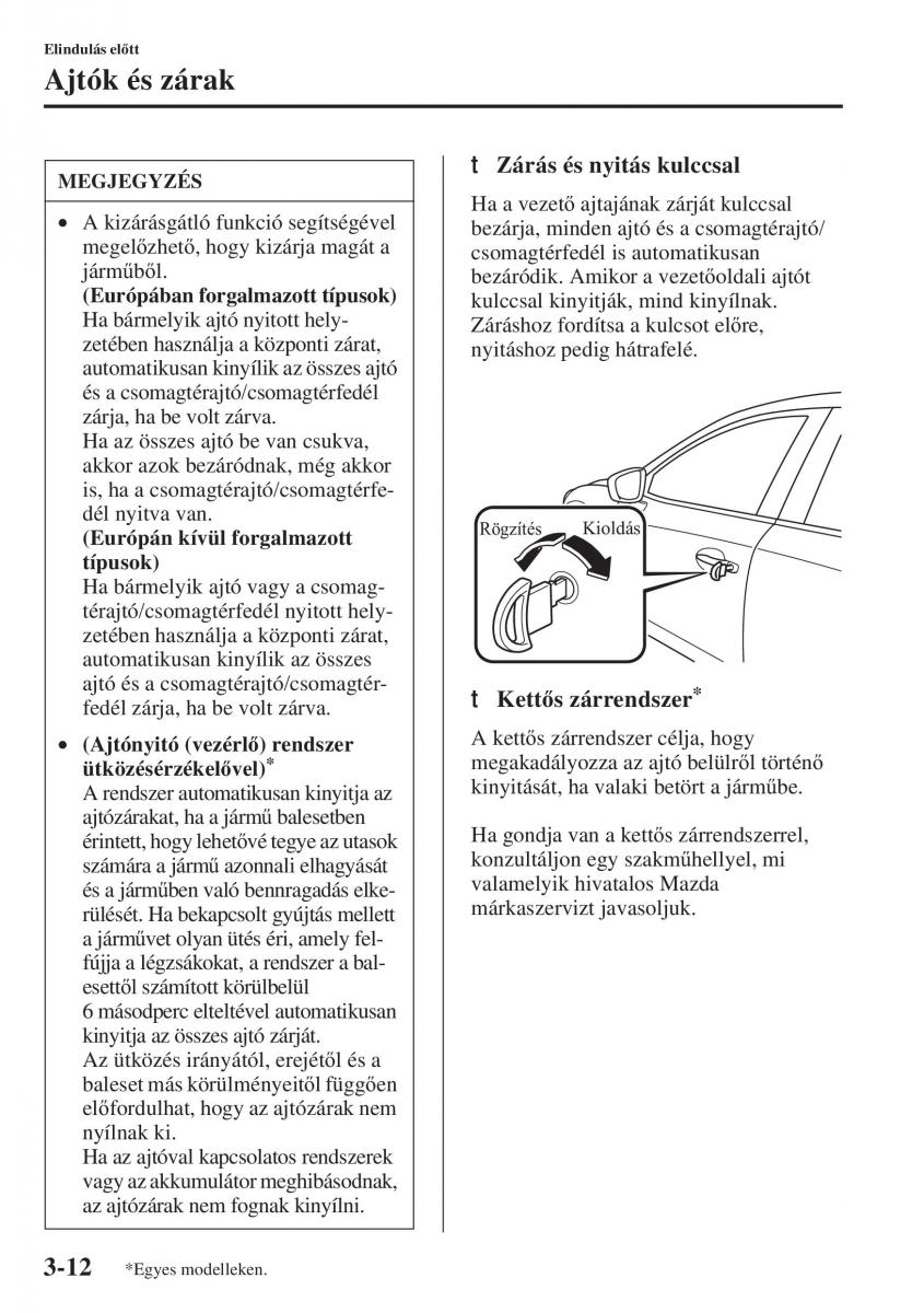 Mazda 3 III Kezelesi utmutato / page 90