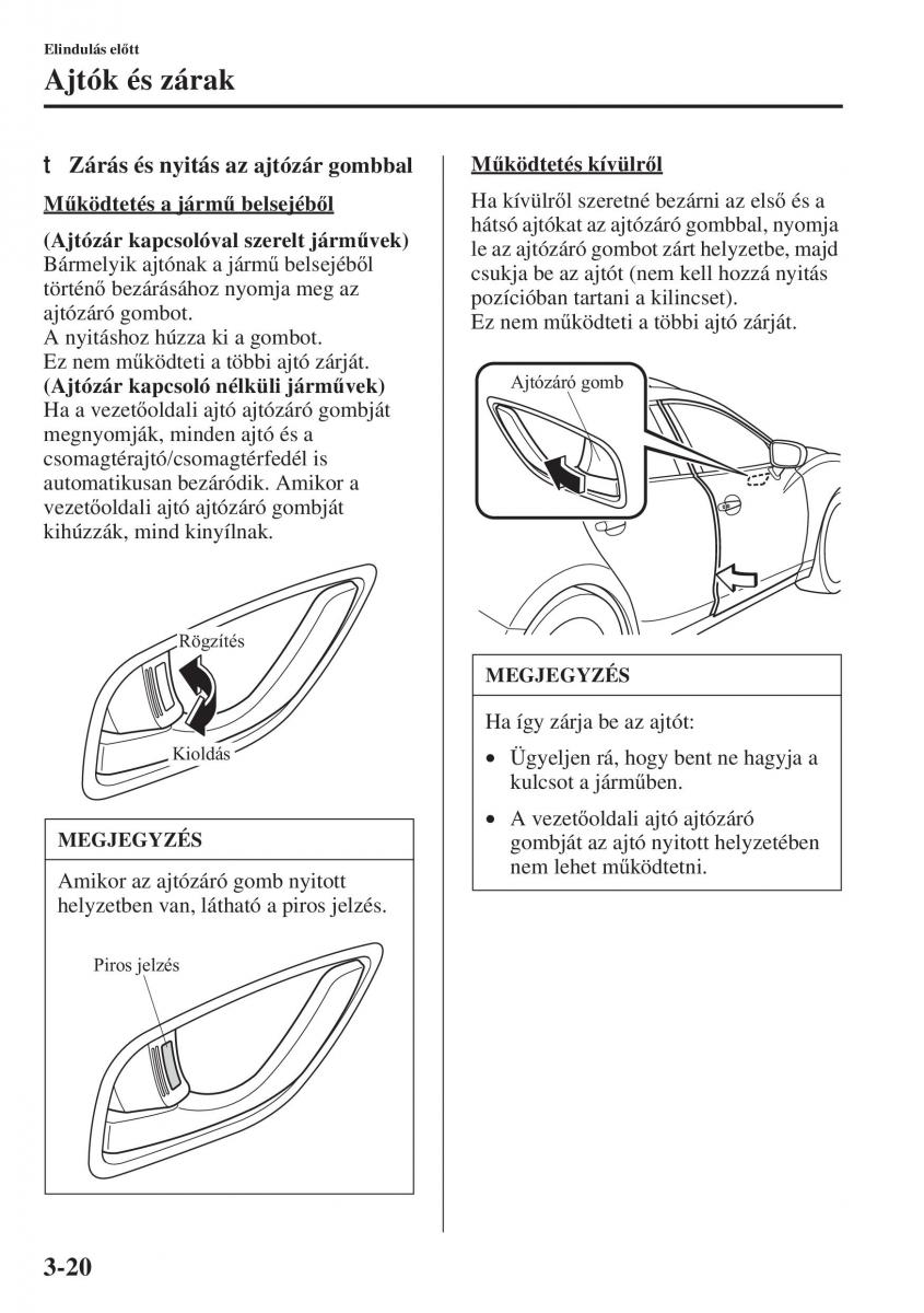 Mazda 3 III Kezelesi utmutato / page 98