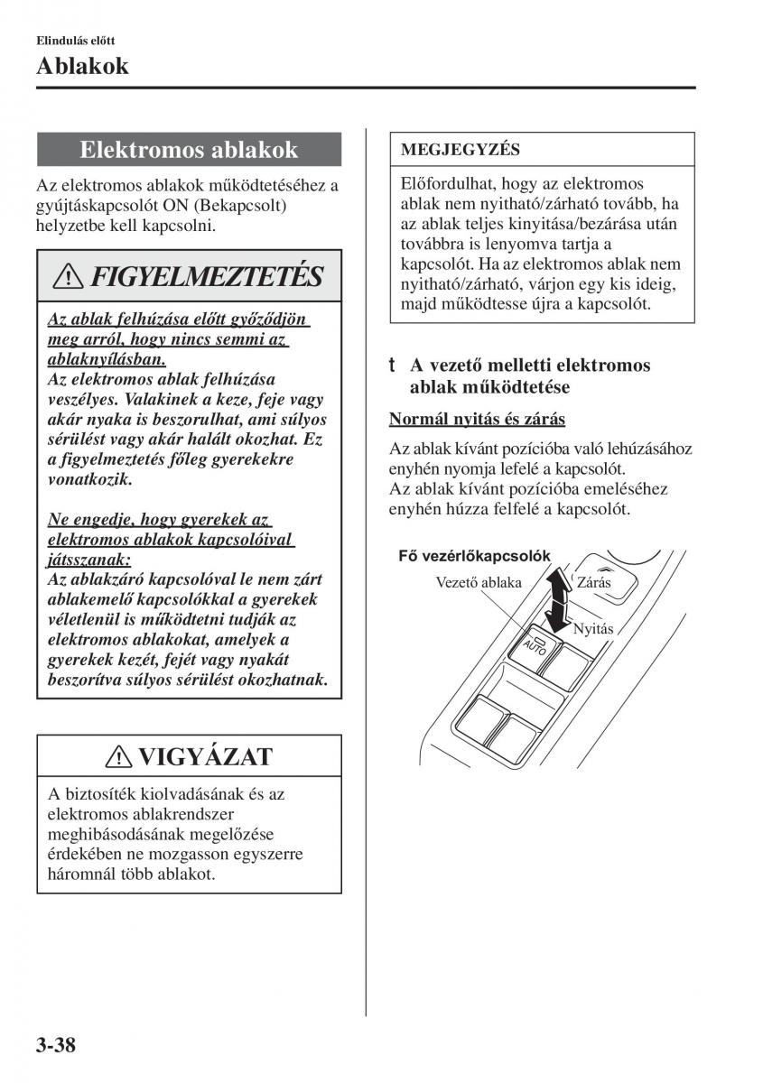 Mazda 3 III Kezelesi utmutato / page 116