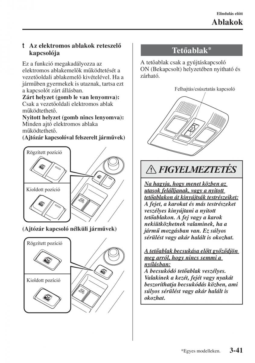 Mazda 3 III Kezelesi utmutato / page 119