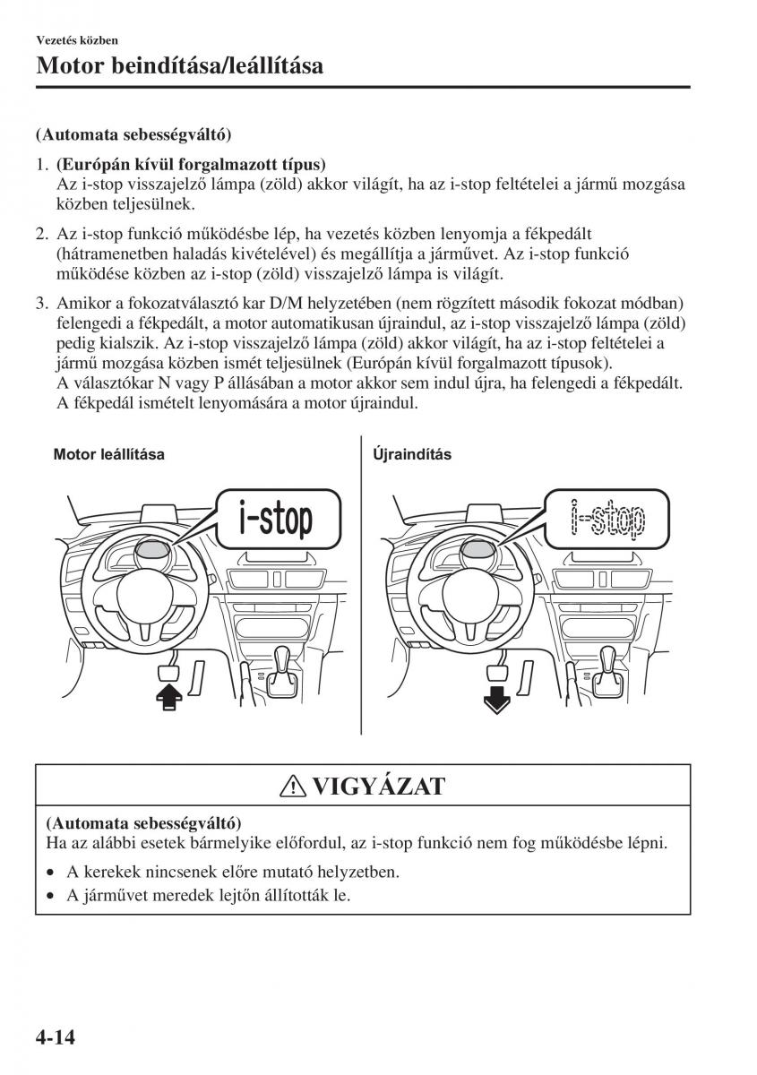 Mazda 3 III Kezelesi utmutato / page 164