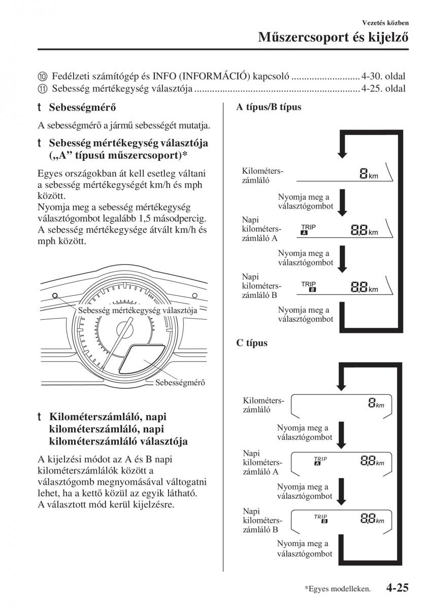 Mazda 3 III Kezelesi utmutato / page 175