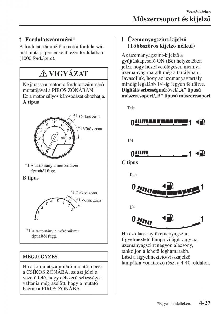 Mazda 3 III Kezelesi utmutato / page 177