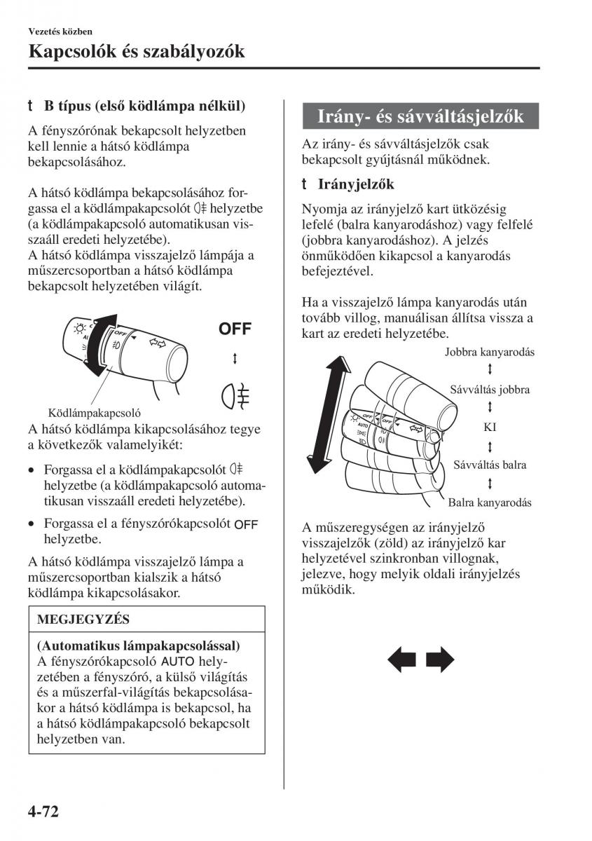 Mazda 3 III Kezelesi utmutato / page 222