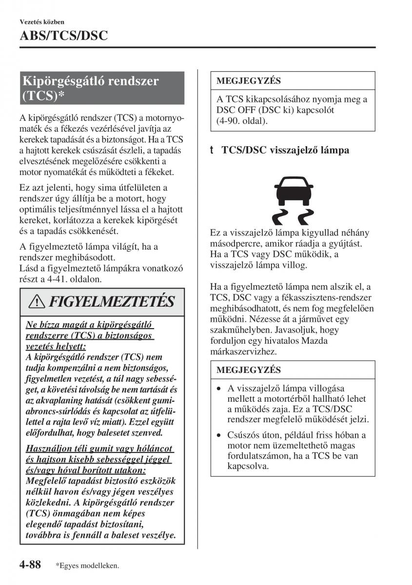 Mazda 3 III Kezelesi utmutato / page 238