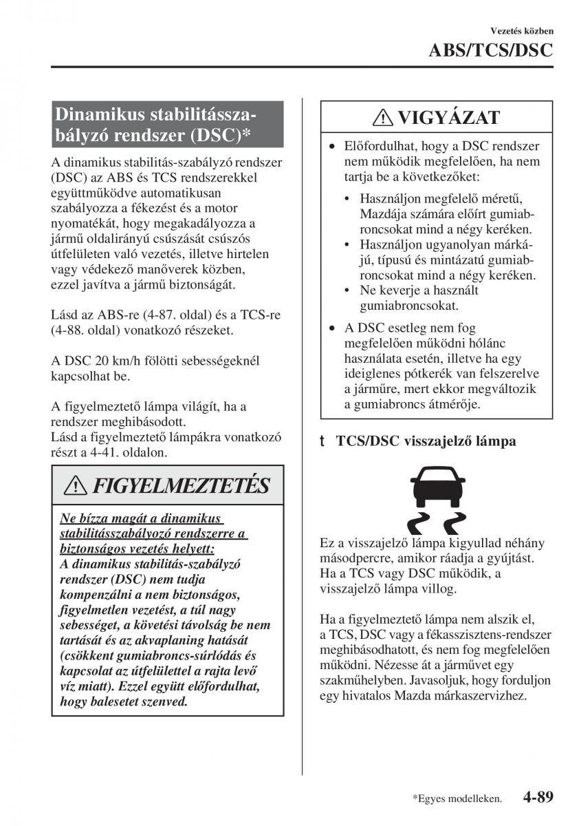 Mazda 3 III Kezelesi utmutato / page 239