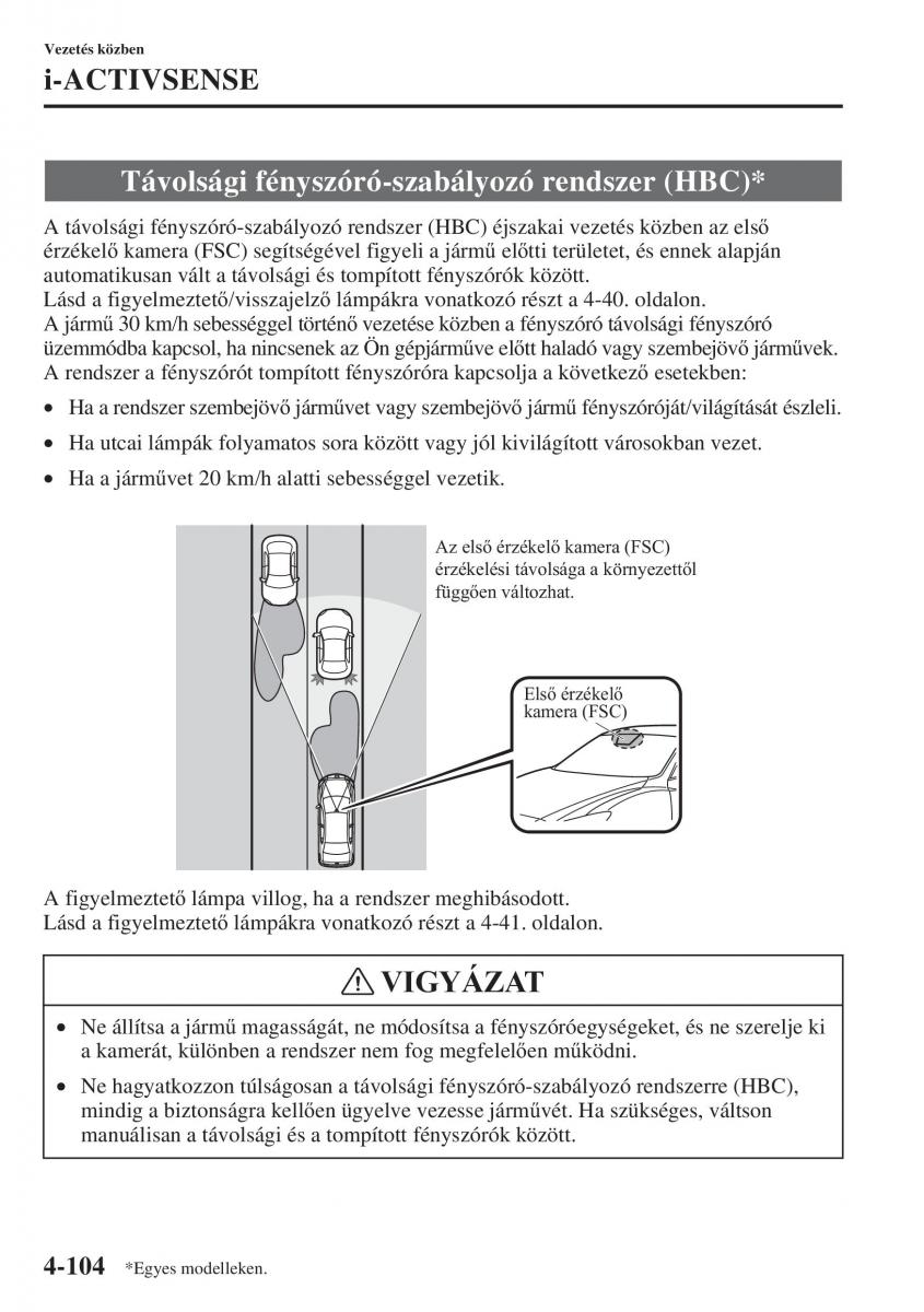 Mazda 3 III Kezelesi utmutato / page 254