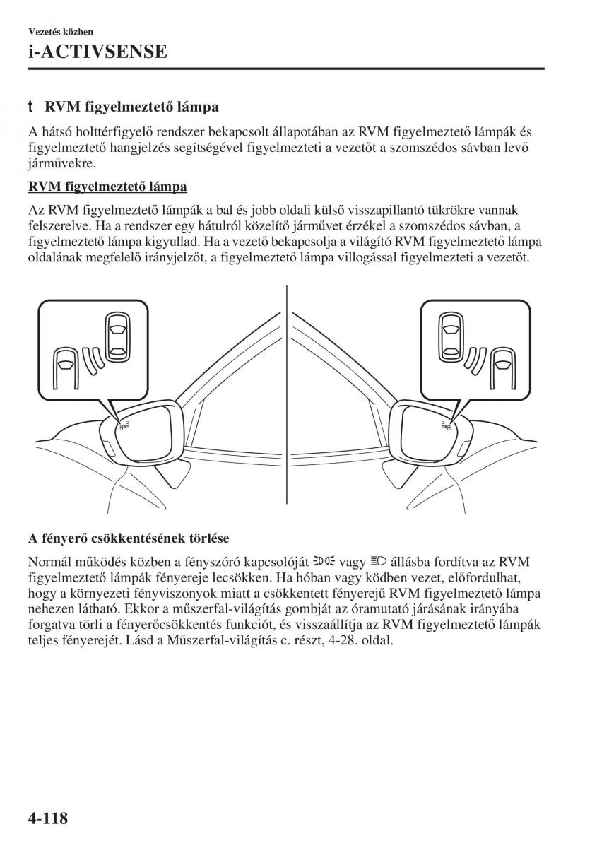 Mazda 3 III Kezelesi utmutato / page 268