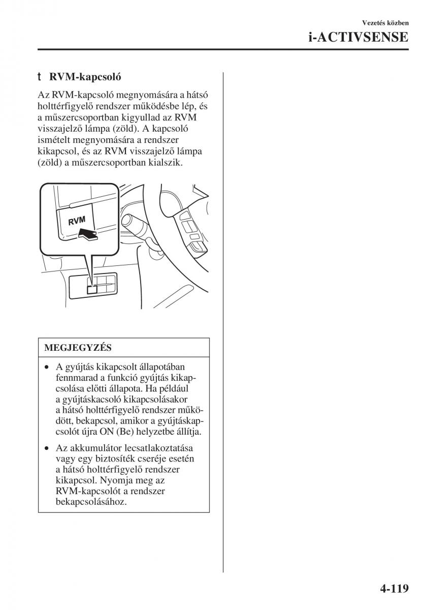 Mazda 3 III Kezelesi utmutato / page 269