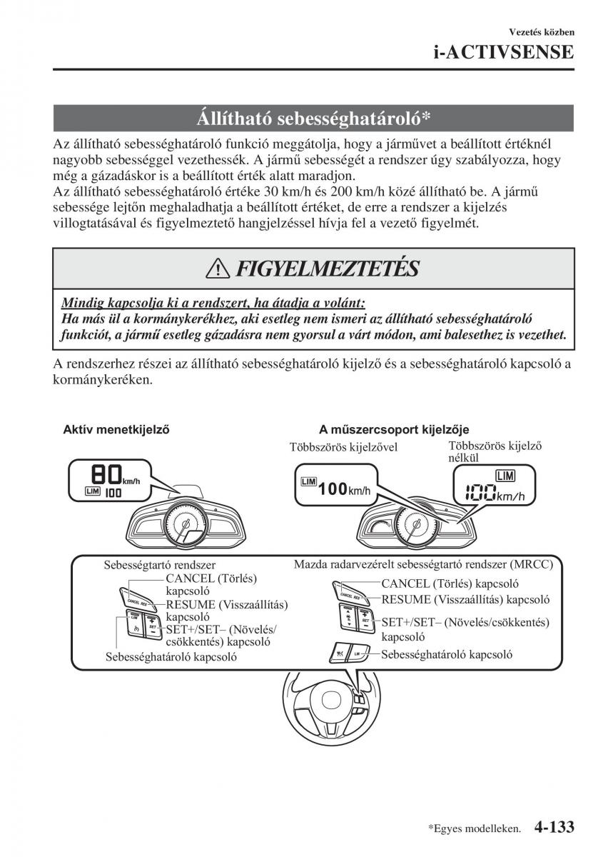 Mazda 3 III Kezelesi utmutato / page 283