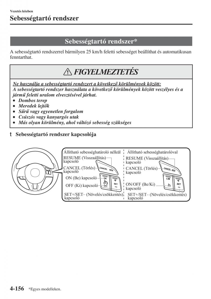 Mazda 3 III Kezelesi utmutato / page 306