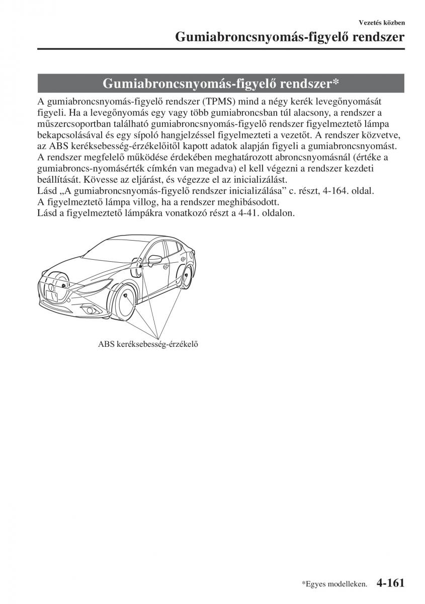 Mazda 3 III Kezelesi utmutato / page 311