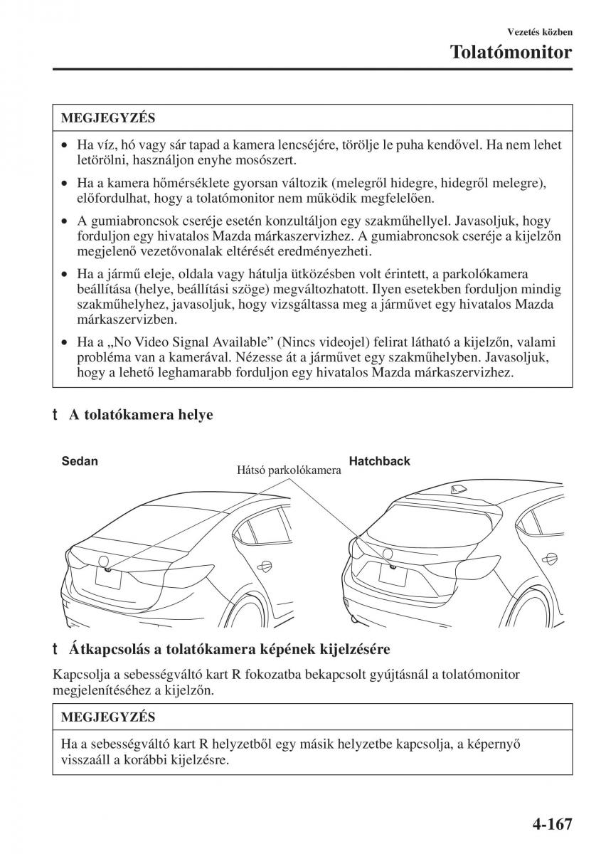 Mazda 3 III Kezelesi utmutato / page 317