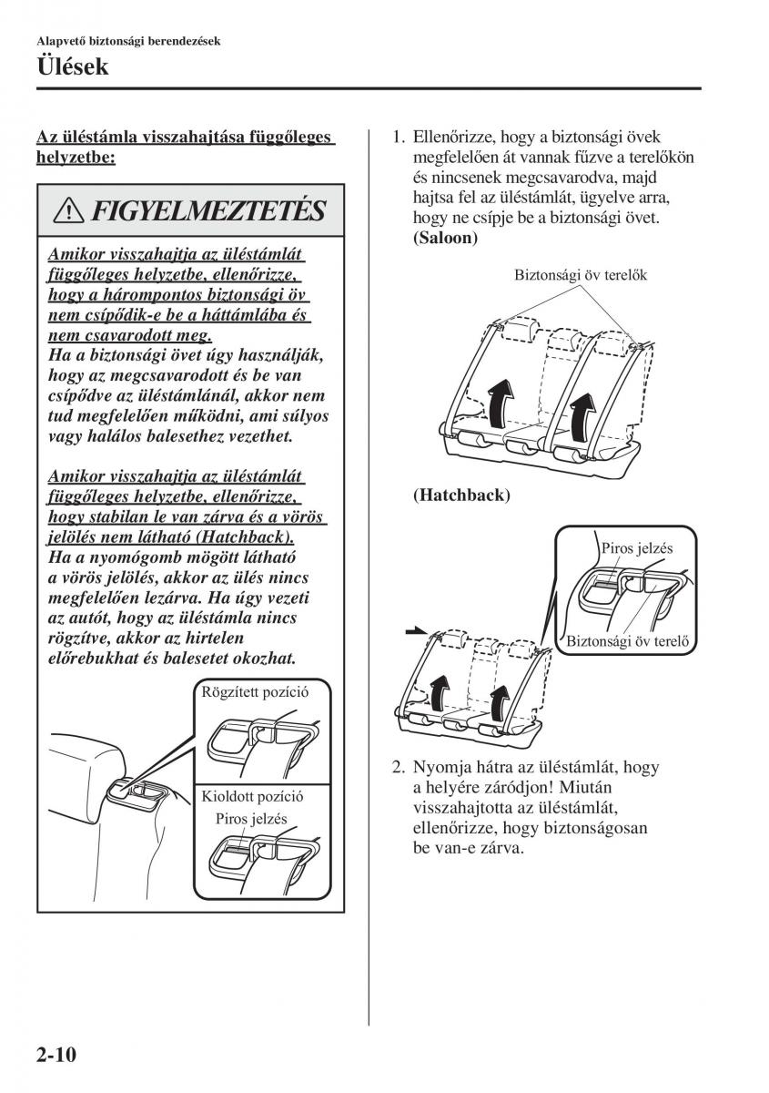 Mazda 3 III Kezelesi utmutato / page 34