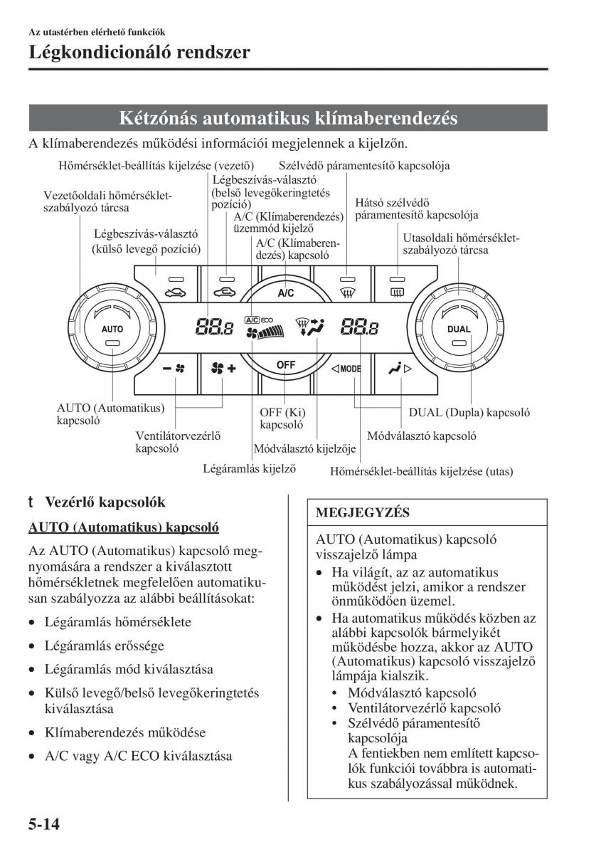 Mazda 3 III Kezelesi utmutato / page 348