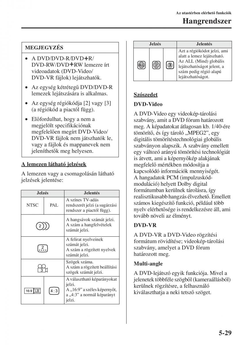 Mazda 3 III Kezelesi utmutato / page 363