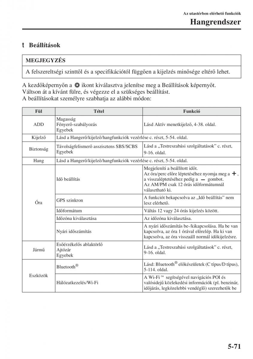 Mazda 3 III Kezelesi utmutato / page 405