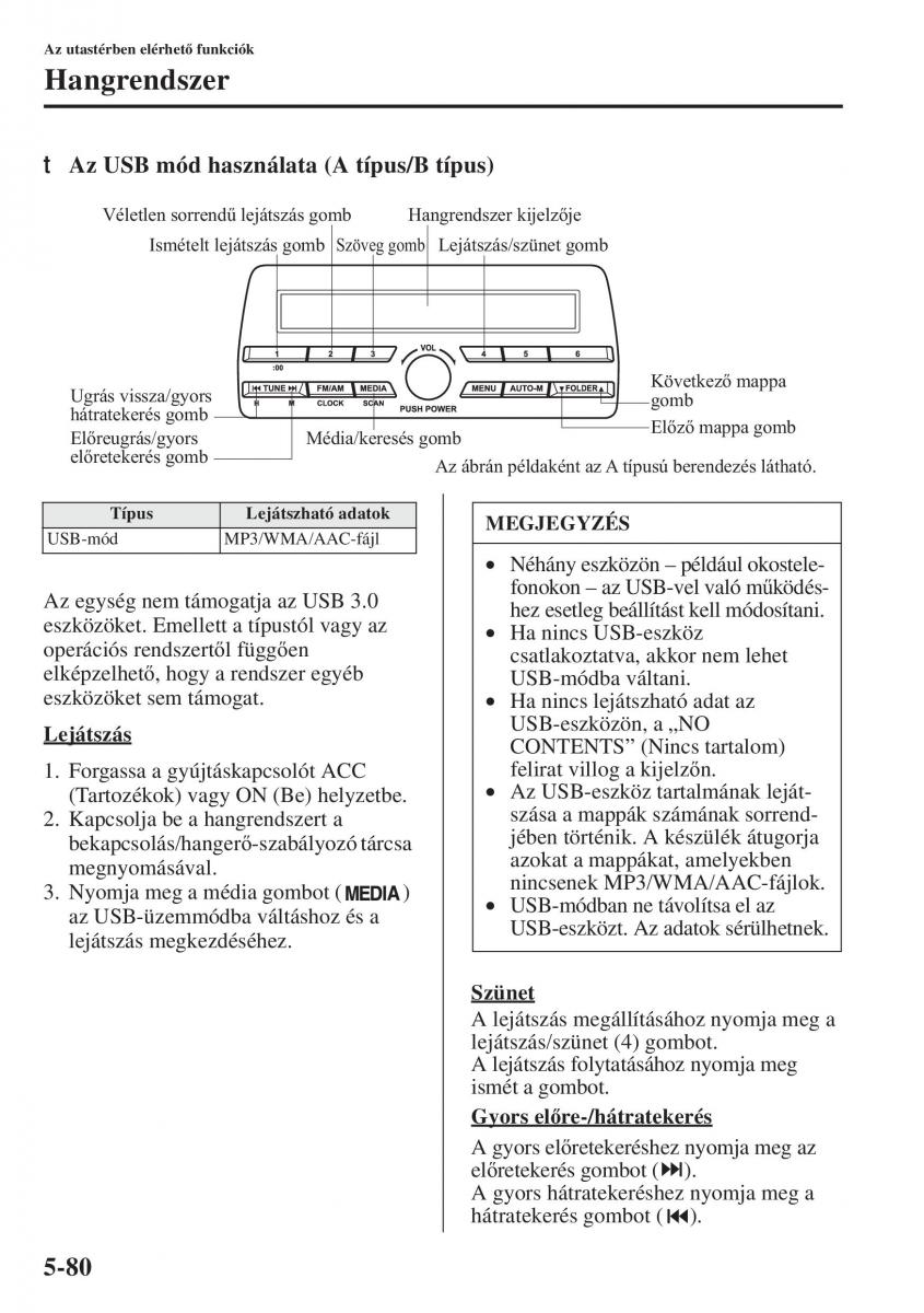 Mazda 3 III Kezelesi utmutato / page 414