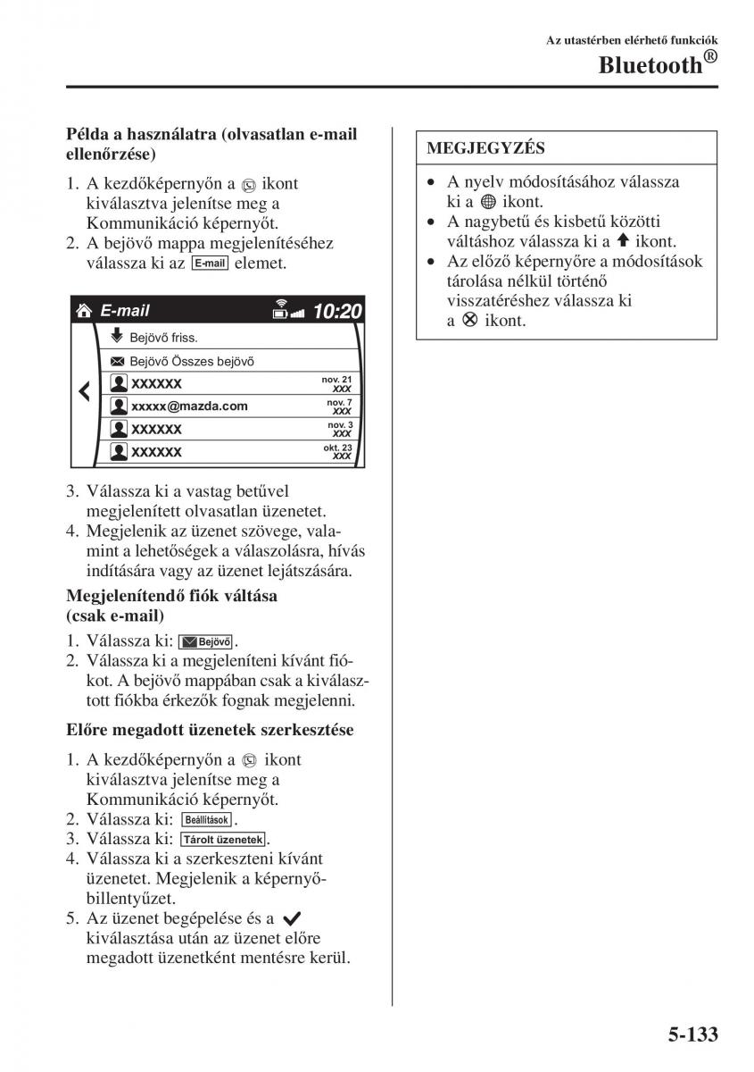 Mazda 3 III Kezelesi utmutato / page 467