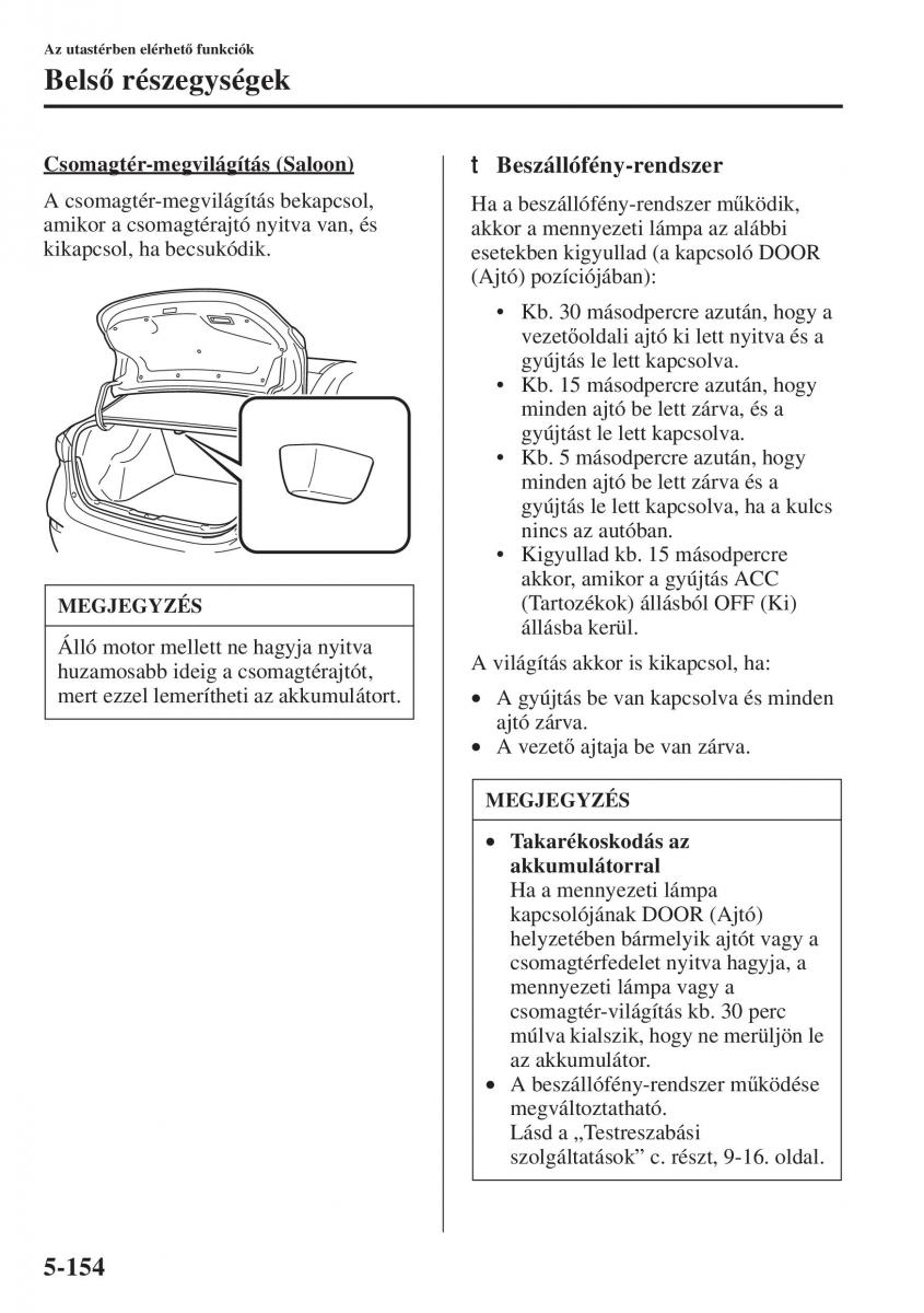 Mazda 3 III Kezelesi utmutato / page 488