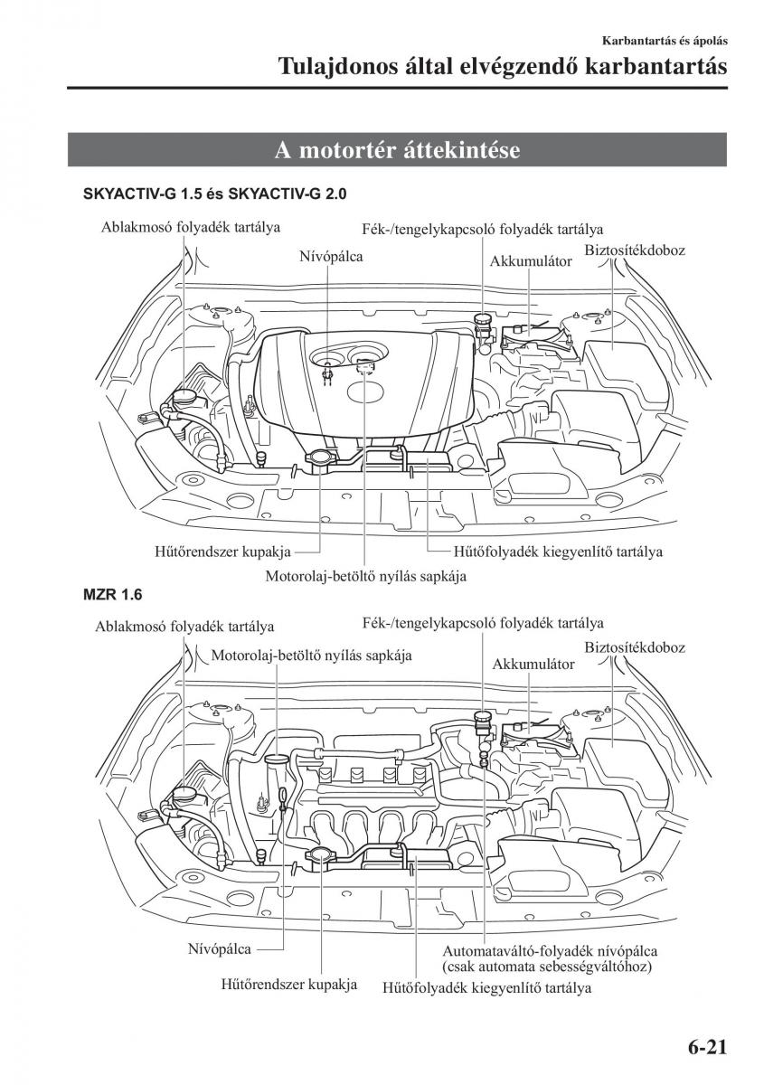 Mazda 3 III Kezelesi utmutato / page 517