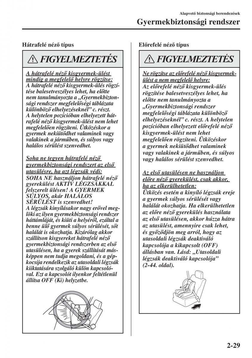 Mazda 3 III Kezelesi utmutato / page 53