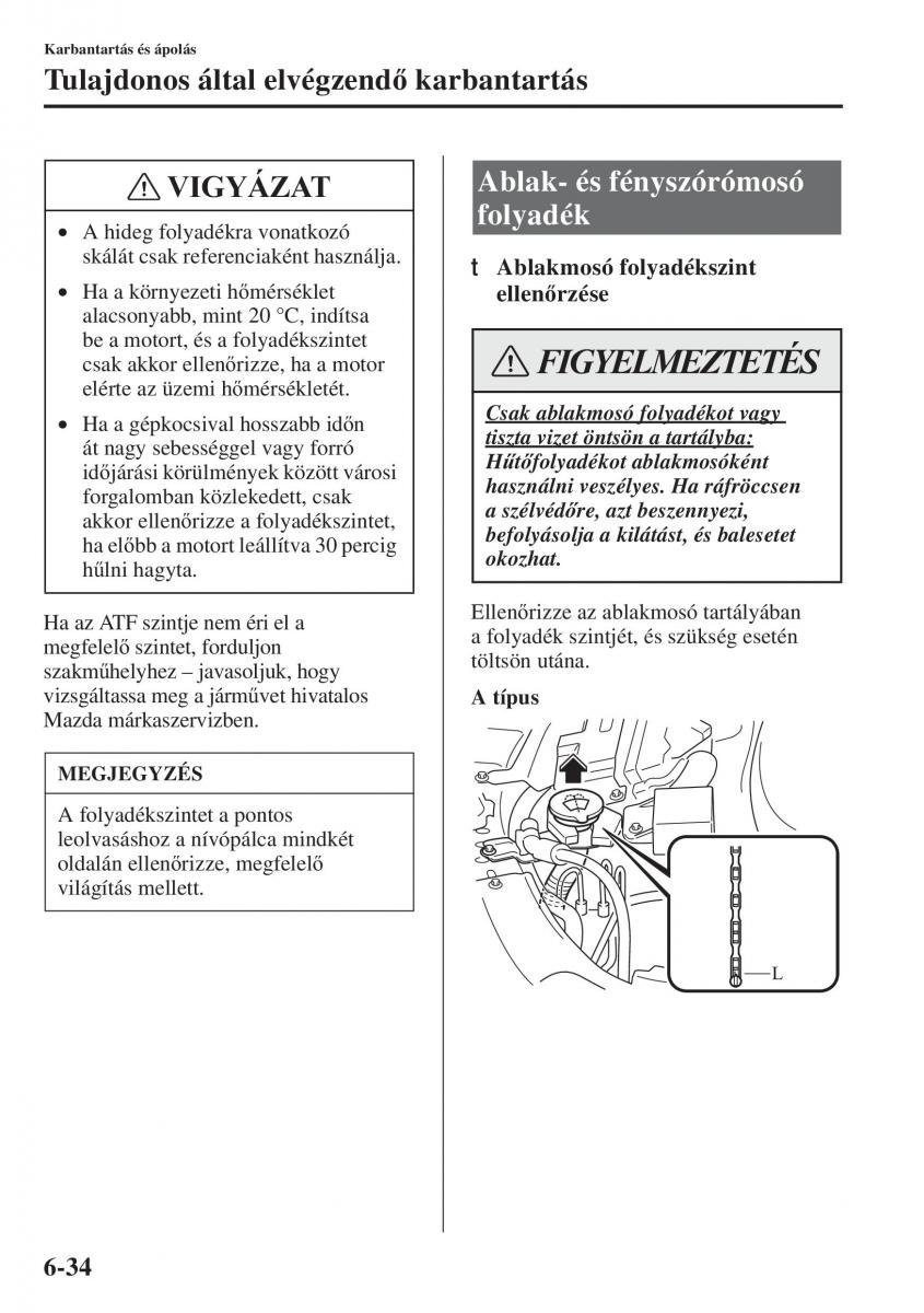 Mazda 3 III Kezelesi utmutato / page 530