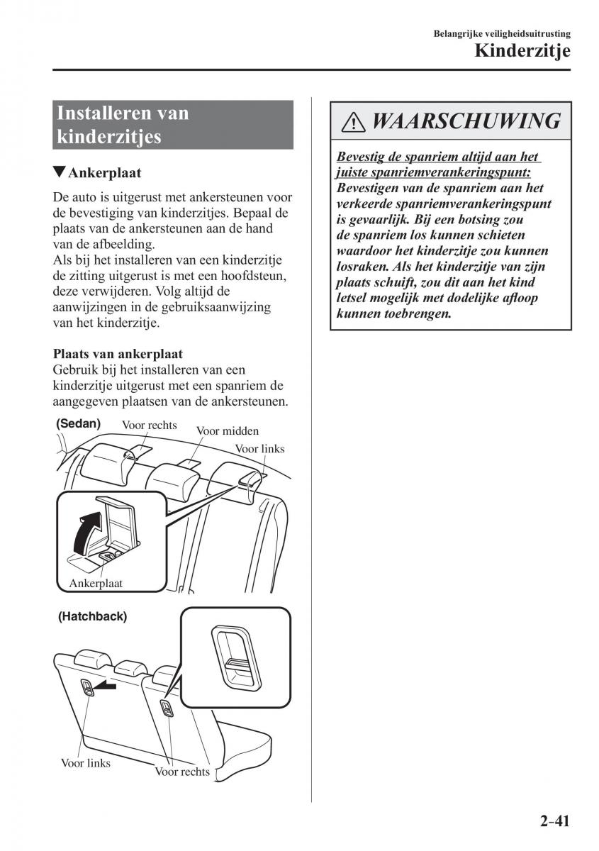 Mazda 3 III handleiding / page 65