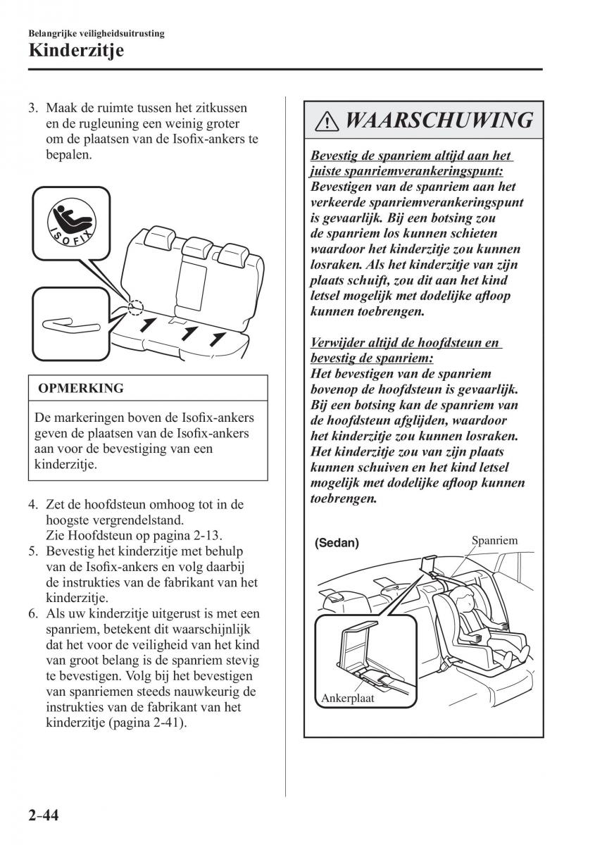 Mazda 3 III handleiding / page 68