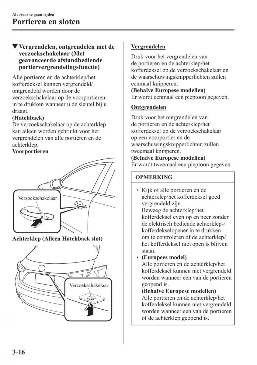 Mazda 3 III handleiding / page 102