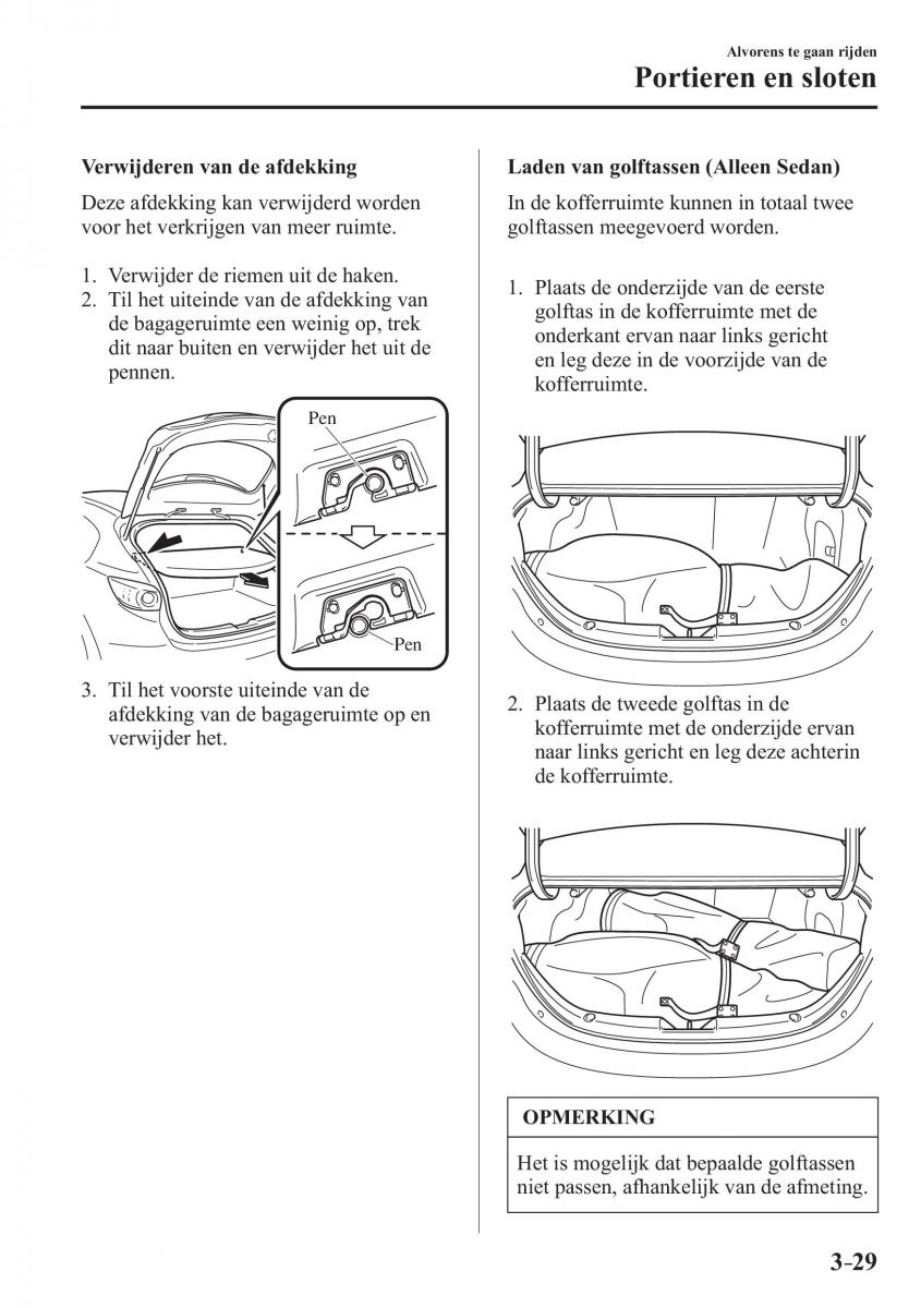 Mazda 3 III handleiding / page 115