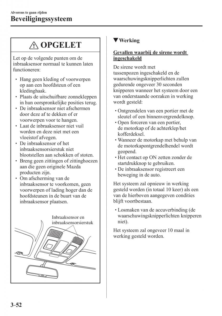 Mazda 3 III handleiding / page 138