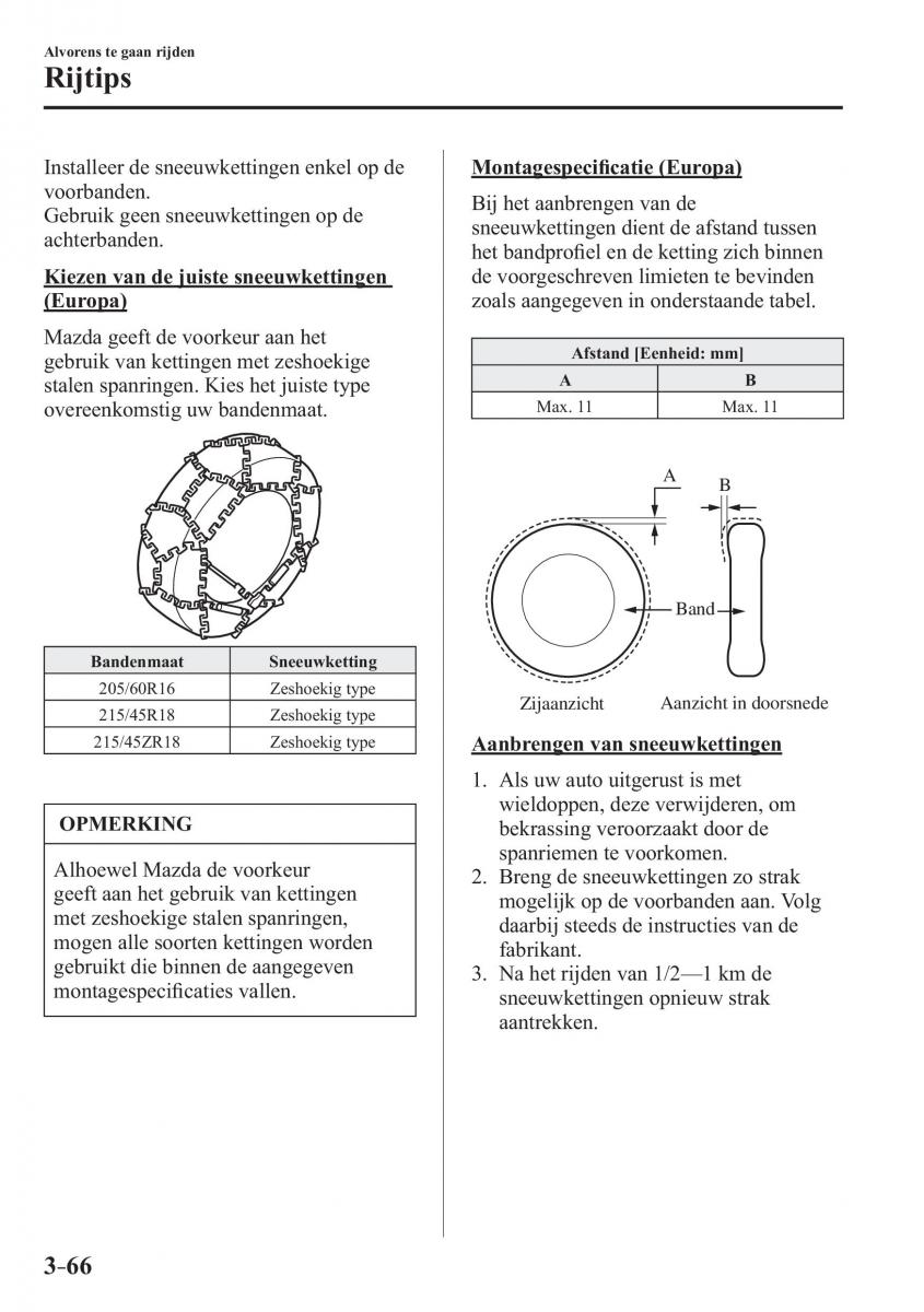 Mazda 3 III handleiding / page 152