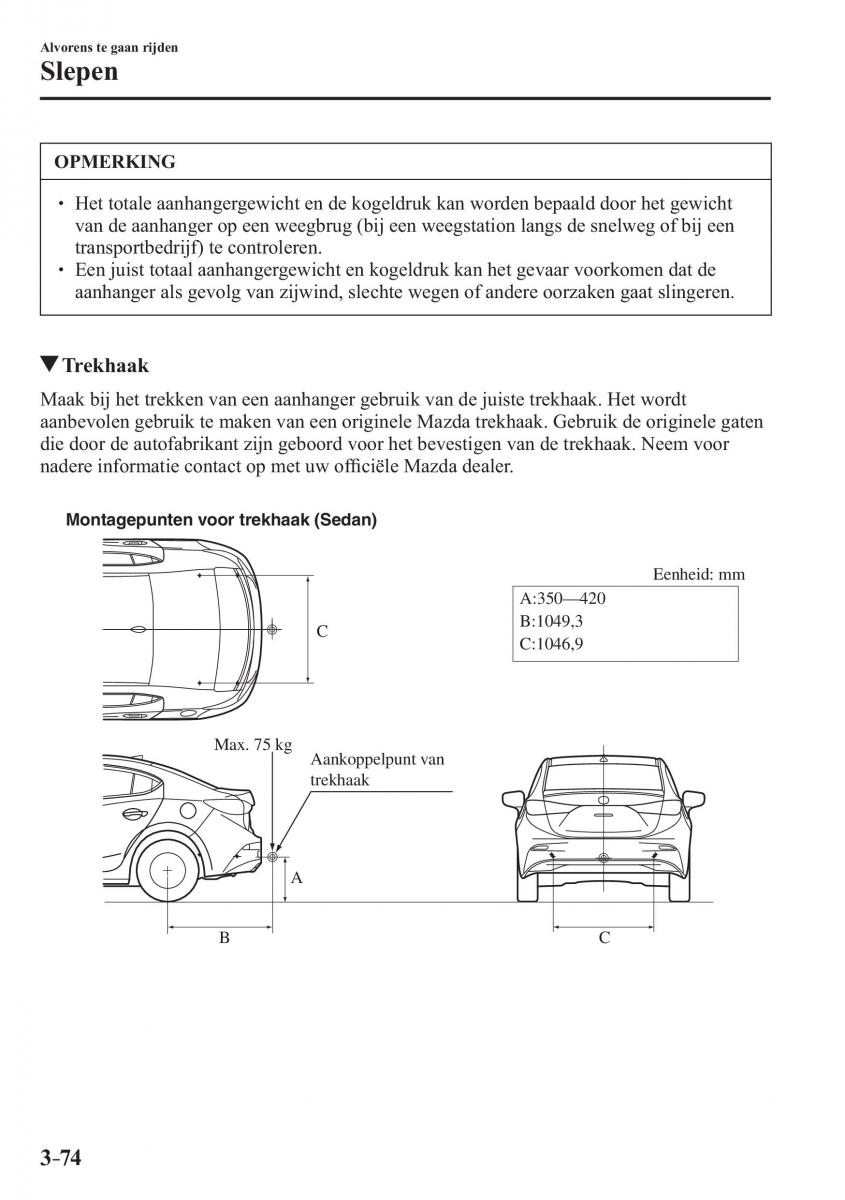 Mazda 3 III handleiding / page 160