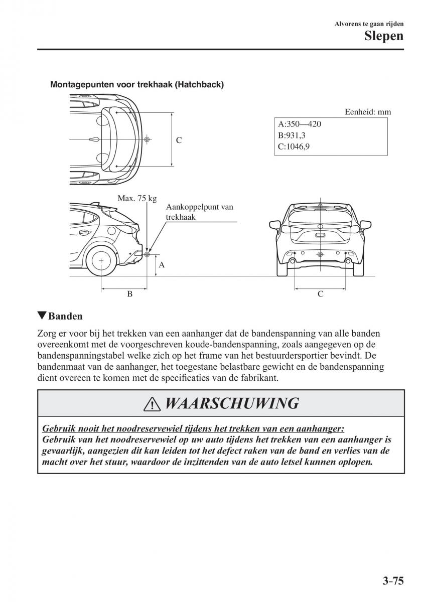 Mazda 3 III handleiding / page 161