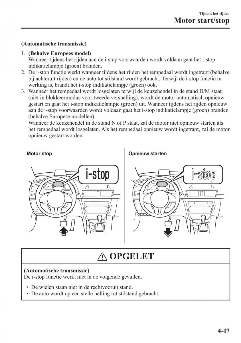 Mazda 3 III handleiding / page 181