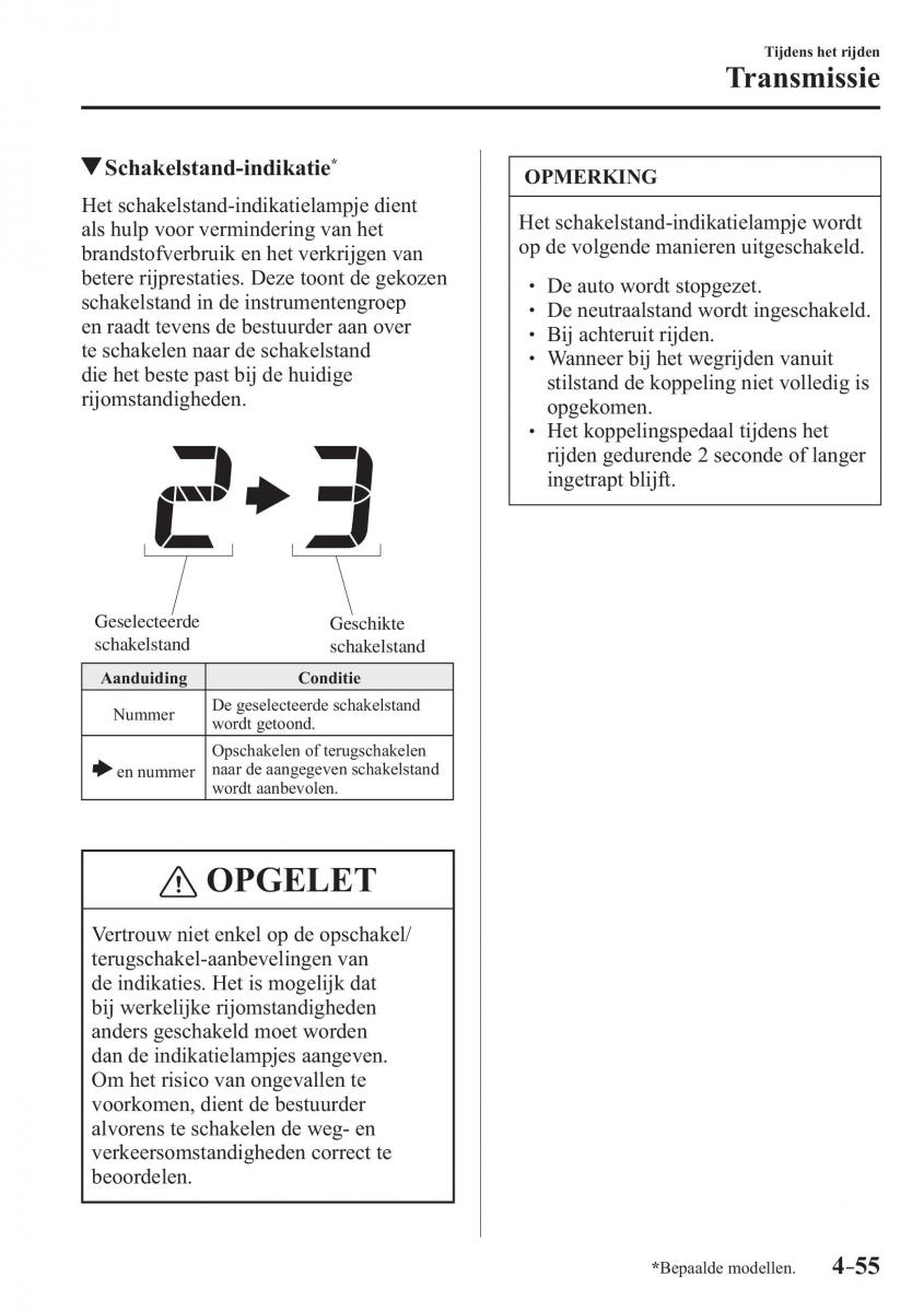 Mazda 3 III handleiding / page 219