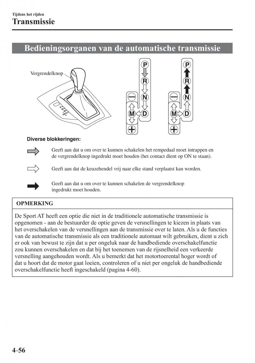 Mazda 3 III handleiding / page 220