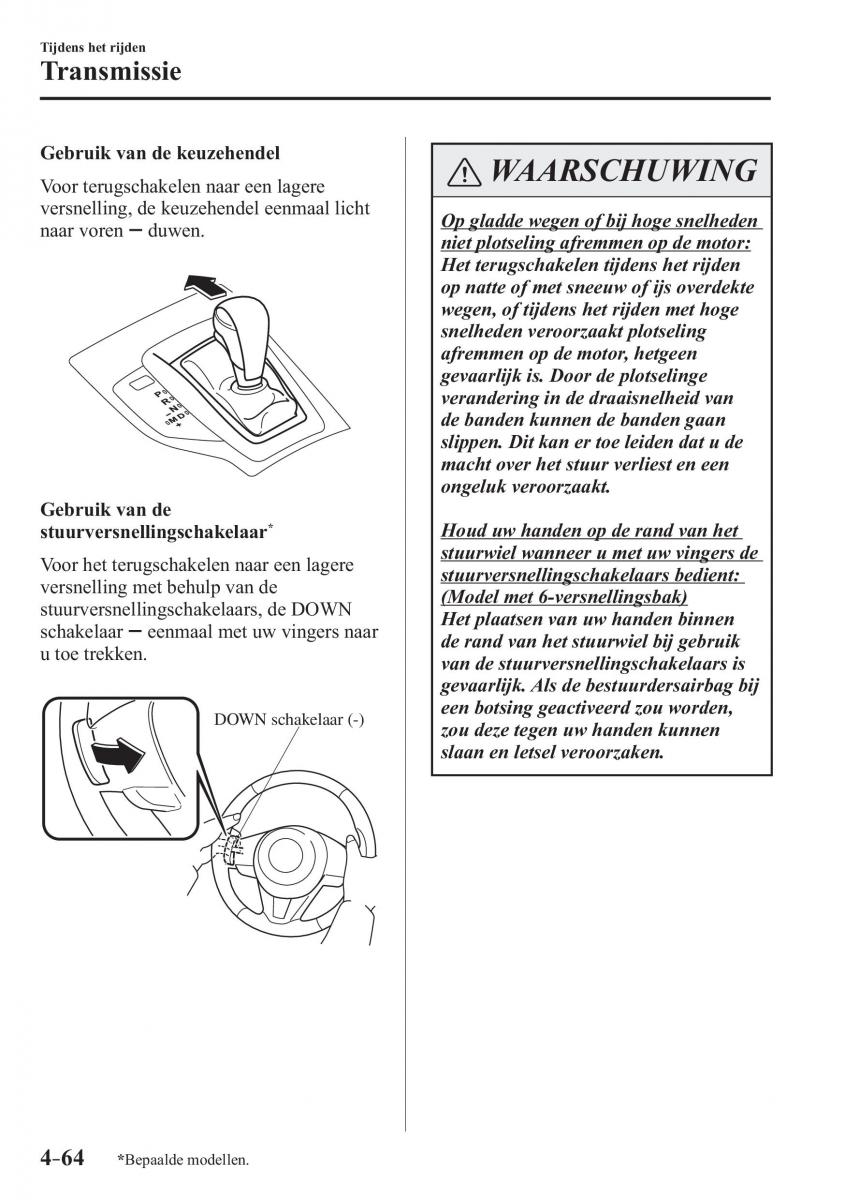 Mazda 3 III handleiding / page 228