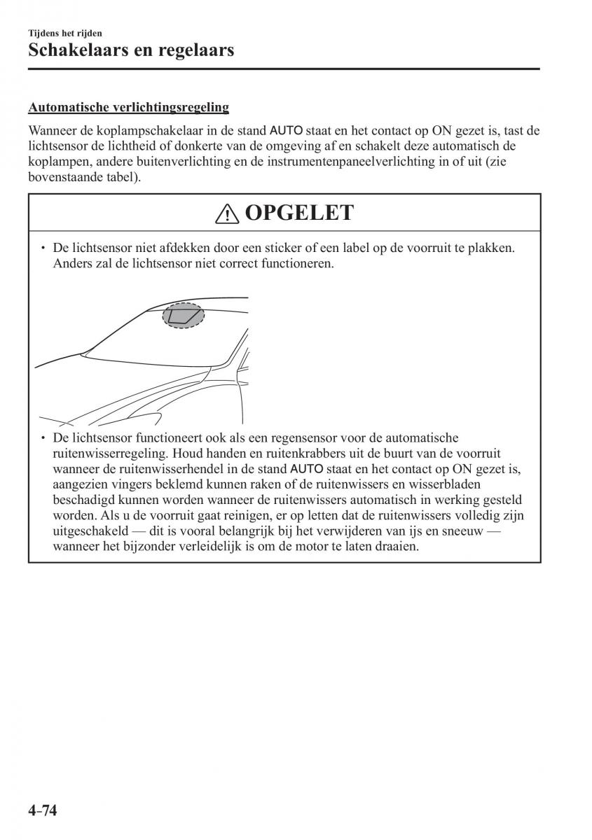 Mazda 3 III handleiding / page 238