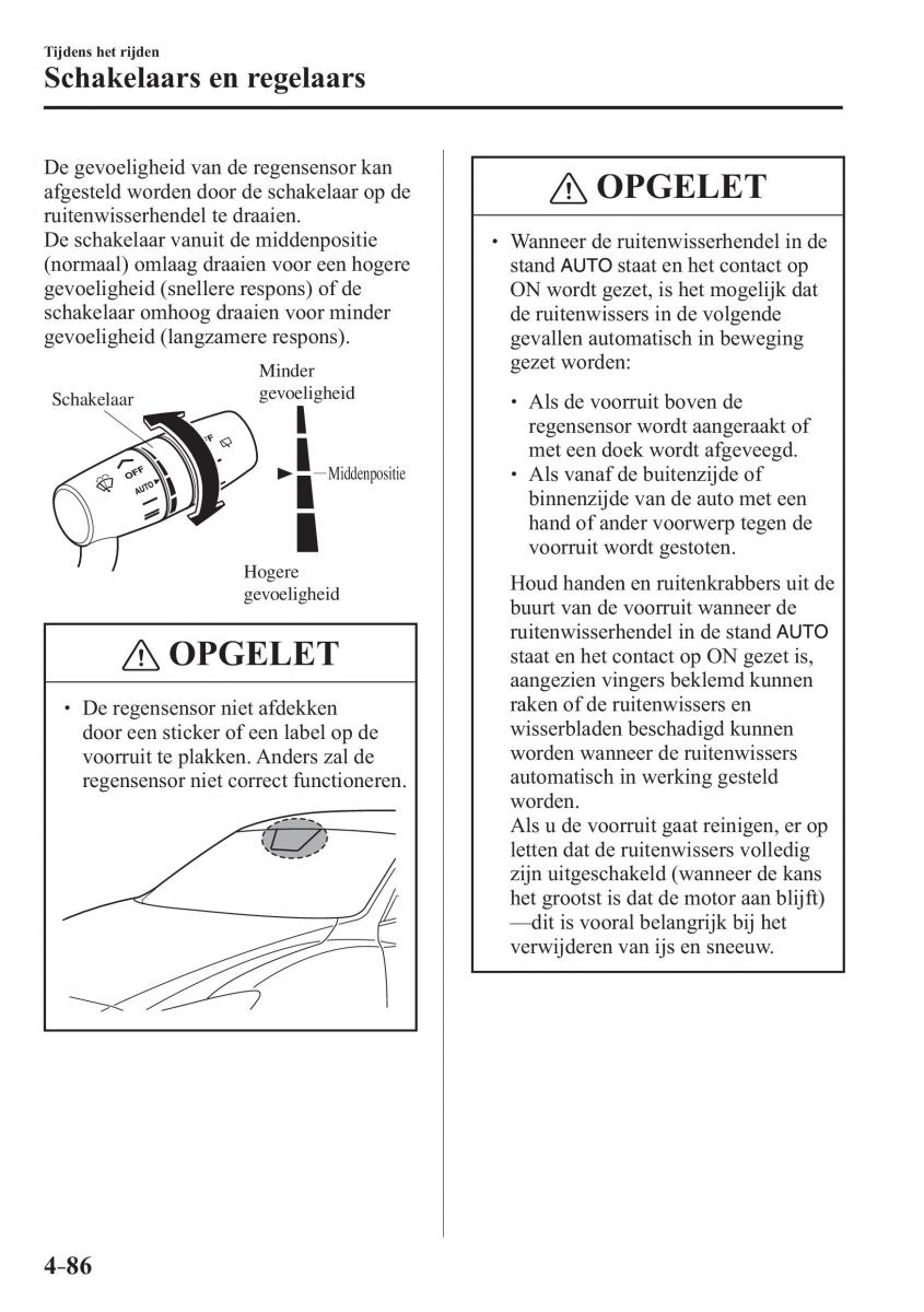 Mazda 3 III handleiding / page 250