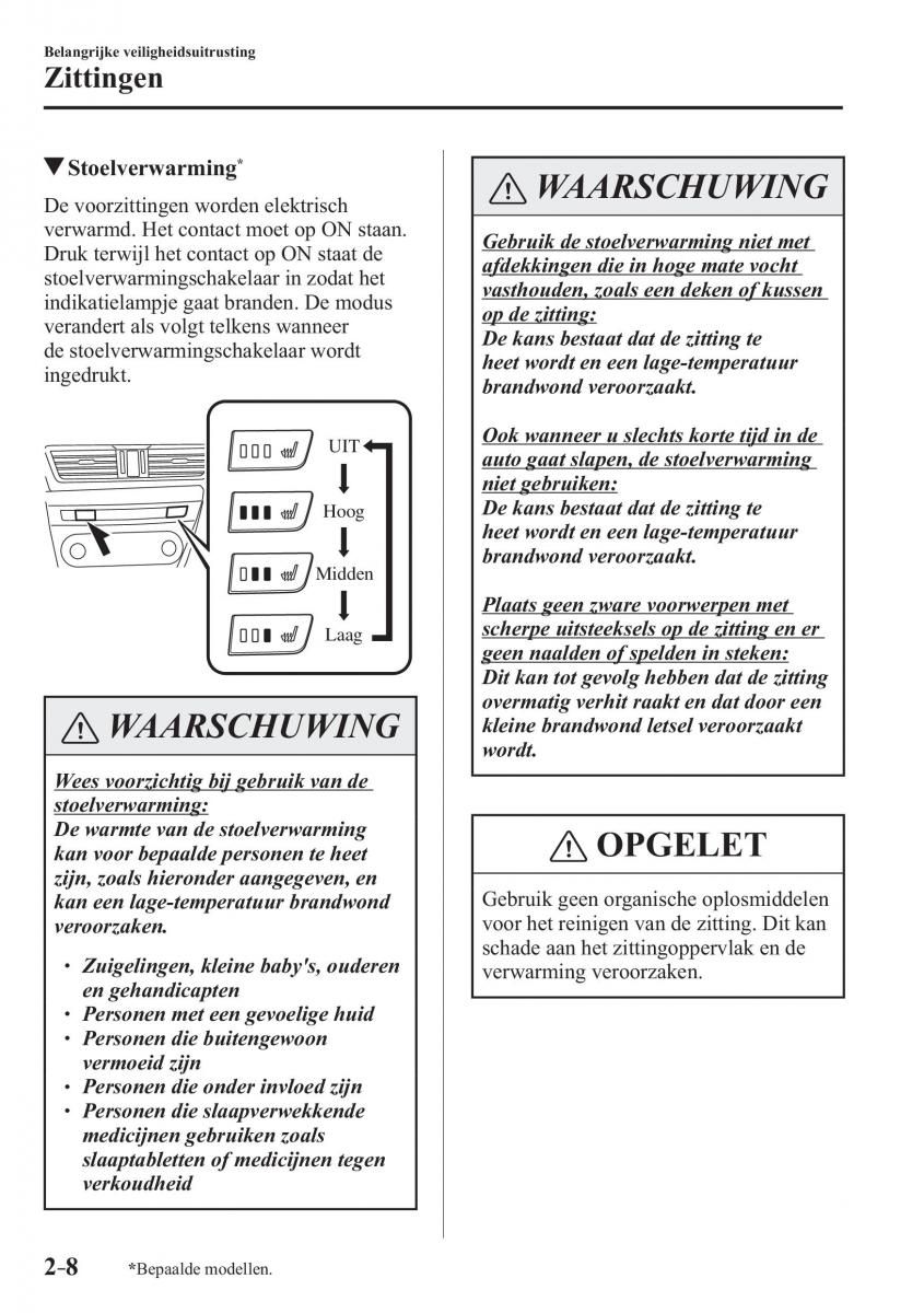 Mazda 3 III handleiding / page 32