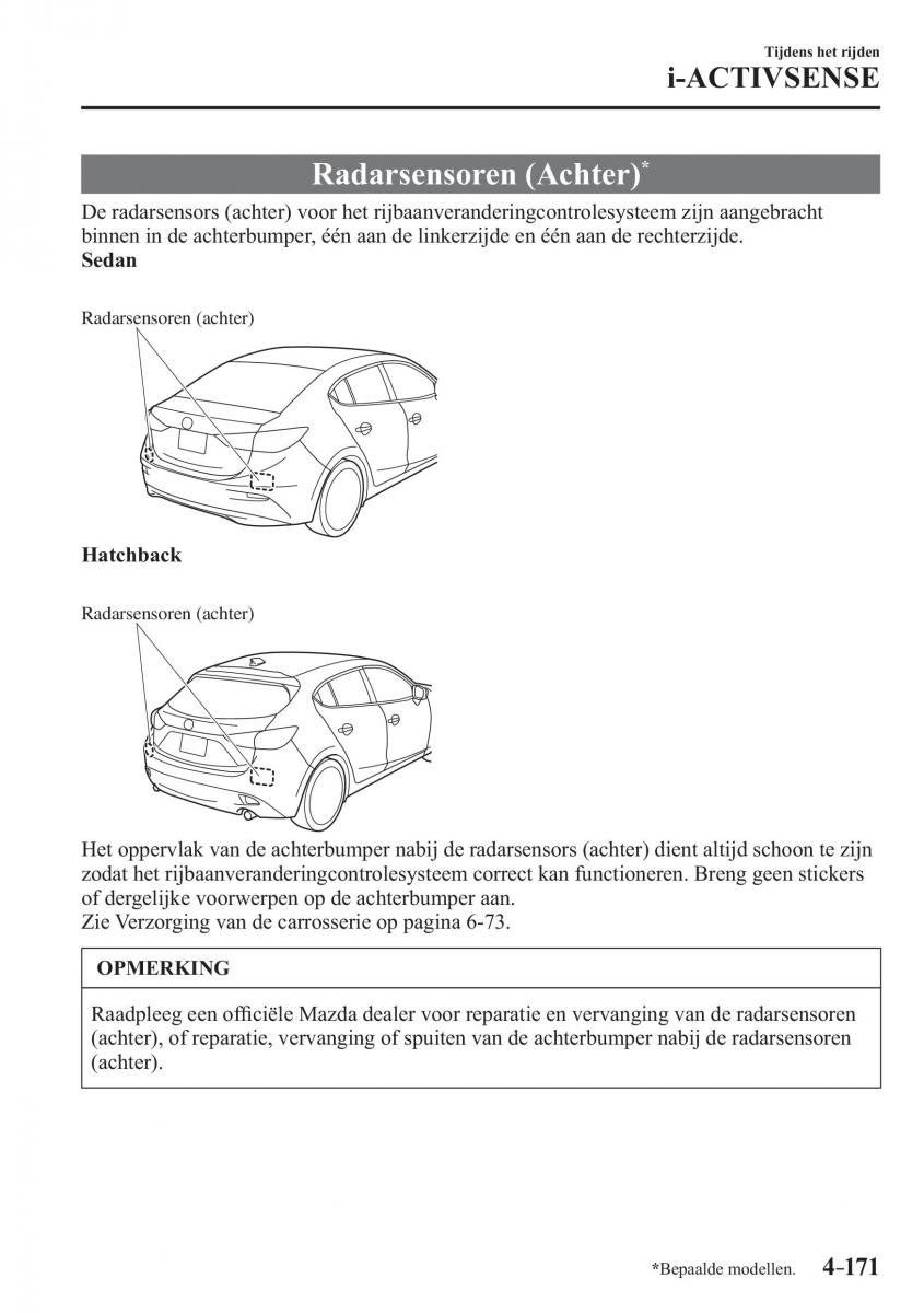 Mazda 3 III handleiding / page 335